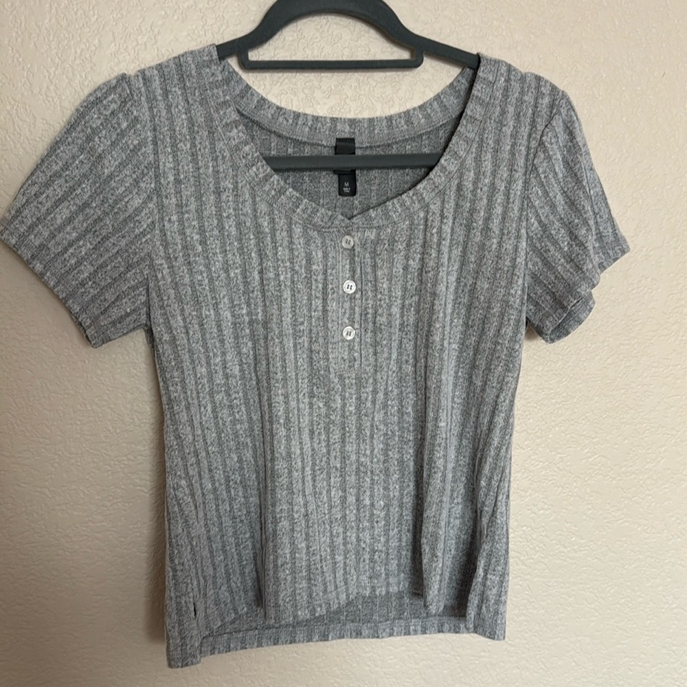 Light Gray crop top